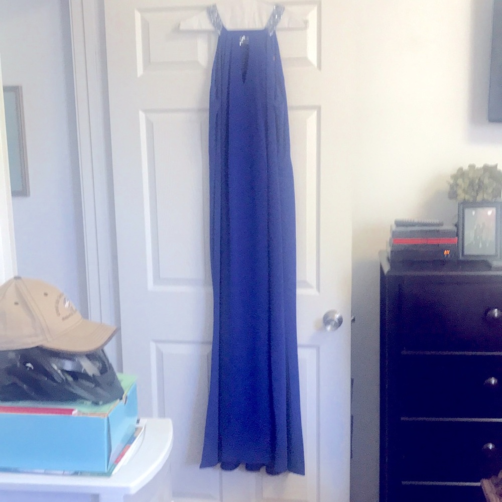 Royal blue Formal gown for sale.  Worn once.  Has been Dry Cleaned.